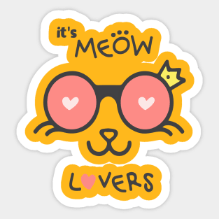 Cat lovers Sticker